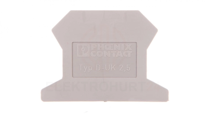 Ścianka końcowa 1,5x42,5x30,7mm szara D-UK 2,5 3001022 /50szt./