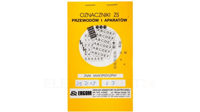 Znaki samoprzylepne ZS D12/L3 E04ZP-02030400700
