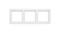 Berker Q.1 Ramka potrójna pozioma/ pionowa śnieżnobiała aksamit 10136089