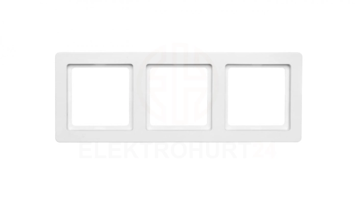 Berker Q.1 Ramka potrójna pozioma/ pionowa śnieżnobiała aksamit 10136089