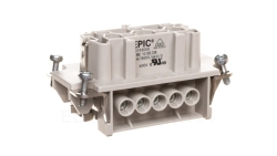 Wkład złącza 10P+PE żeński 16A 500V EPIC H-BE 10 BS 10193000