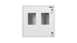 Szafka licznikowa natynkowa/podtynkowa (uniwersalna) 2-licznikowa 3-fazowe IP30 RU-3-2L Z/O