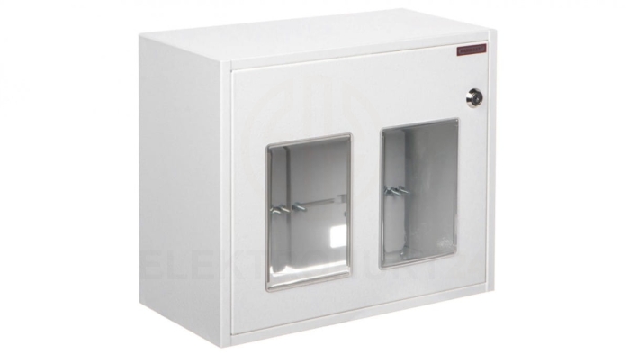 Szafka licznikowa natynkowa/podtynkowa (uniwersalna) 2-licznikowa 1-fazowe IP30 RU-1-2L Z/O