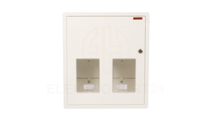 Szafka licznikowa podtynkowa 2-licznikowa 1-fazowe 12 modułów IP30 RW-1-2L-12 Z/O