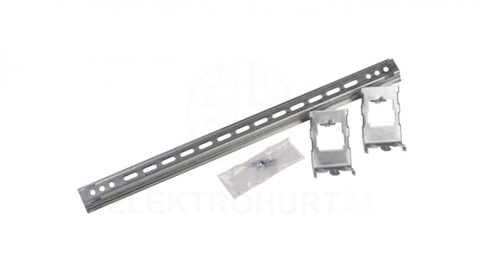 Szyna montażowa 35x15x600mm stal TH35 + zaczepy 24m regulowane 020201