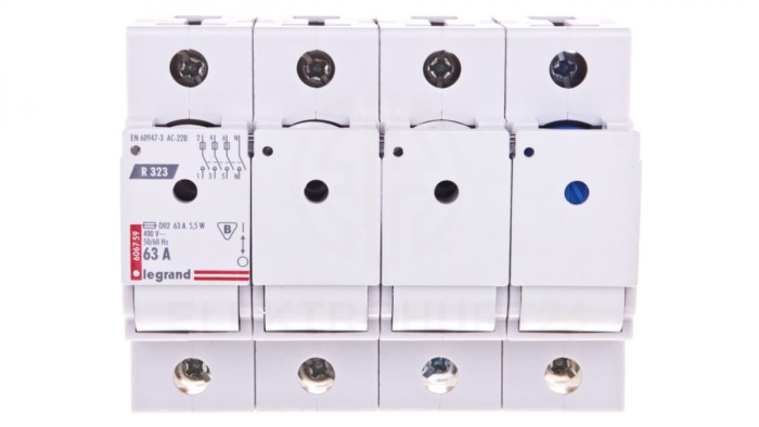 Rozłącznik bezpiecznikowy 3P+N 63A D02 R323 606759