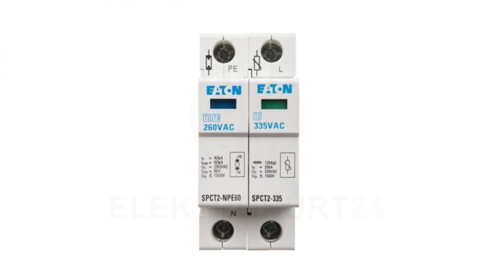 Ogranicznik przepięć C Typ 2 2F 20kA 1.4kV SPCT2-335-1+NPE 167621