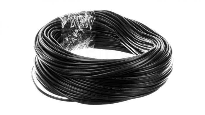 Przewód płaski H03VVH2-F (OMYp) 2x0,5 czarny /100m/