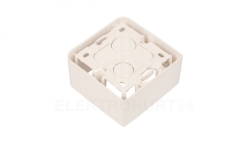 MOSAIC Puszka natynkowa pojedyncza /2moduły/ biała 080281