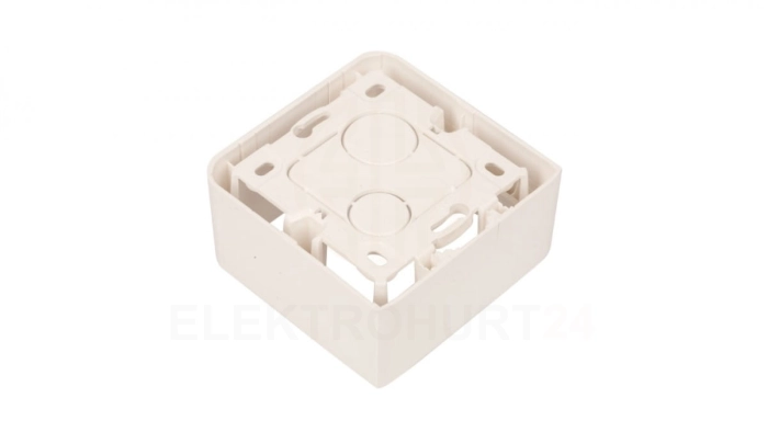 MOSAIC Puszka natynkowa pojedyncza /2moduły/ biała 080281