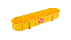 Puszka podtynkowa PK-4x60 poczwórna 60mm żółta ze śrubami 0235-0N