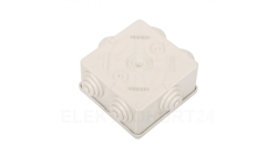 Puszka n/t 80x80x40 tworzywo IP44 szara GW44003