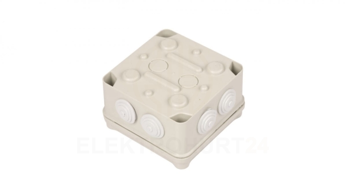 Puszka natynkowa LIGHT 108x108x64 7xM25 IP66/67 szara EV-111