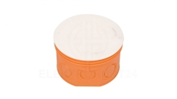 Puszka podtynkowa 80mm z pokrywą pomarańczowa Z80KF 33073008 /30szt./