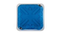 Puszka regips 115x115x45mm niebieska P110 32042203
