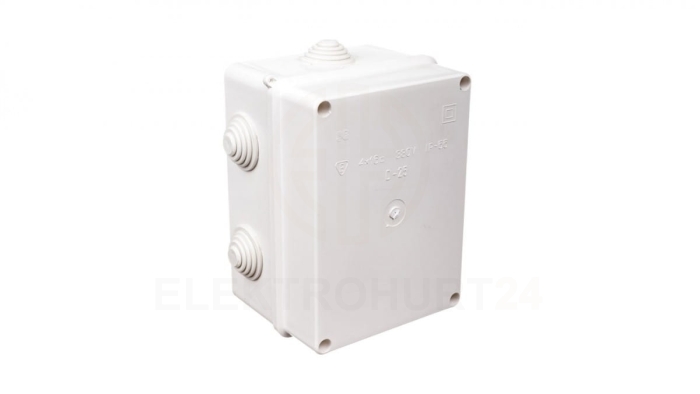 Puszka n/t 158mm 118x 95mm tworzywo IP55 biały PK-6 0227-00