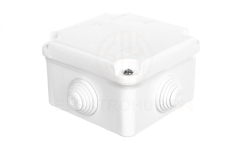 Puszka hermetyczna n/t PK-0 88x88x60mm z zaciskiem 5x2,5mm2 IP55 biała 0223-00