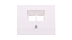 K.1 Element centralny do gniazda UAE RJ11 RJ12 RJ45 kat.3, 5e, 6 45st śnieżnobiały 14097009