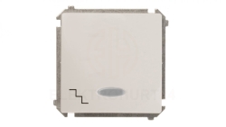 Simon Basic Łącznik schodowy z podświetleniem, szybkozłącza, biały BMW6L.01/11