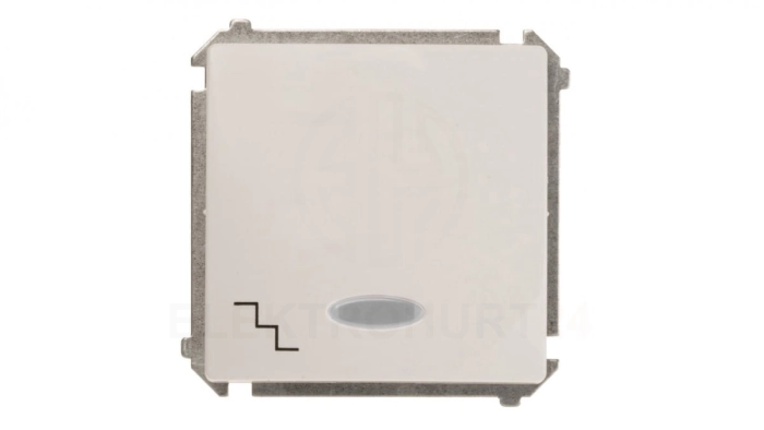 Simon Basic Łącznik schodowy z podświetleniem, szybkozłącza, biały BMW6L.01/11