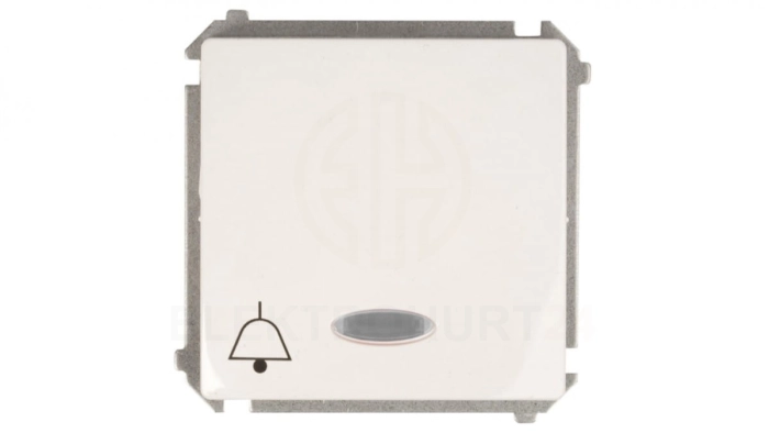 Simon Basic Przycisk /dzwonek/ z podświetleniem, szybkozłącza, biały BMD1L.01/11