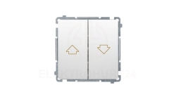 Simon Basic Przycisk żaluzjowy biały BMZ1.01/11