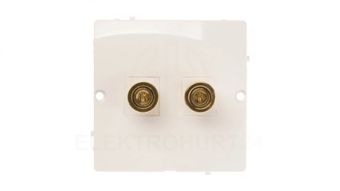 Simon Basic Gniazdo głośnikowe pojedyncze białe BMGL2.02/11