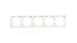 Simon Basic Standard Ramka pięciokrotna biała BMR5/11