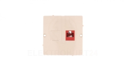 Simon Basic Gniazdo komputerowe pojedyncze RJ45 kat.5e beżowe BMF51.02/12