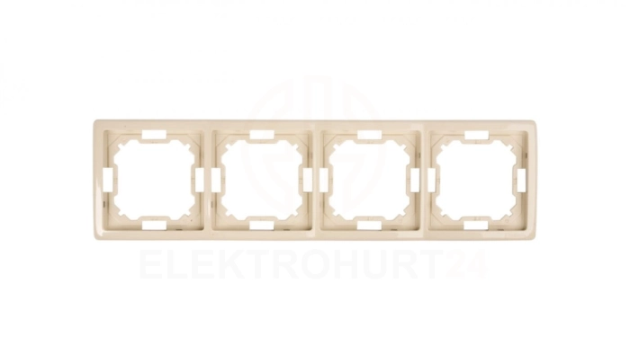 Simon Basic Standard Ramka poczwórna uniwersalna beżowa BMR4/12