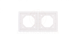 Simon Basic Standard Ramka bryzgoszczelna podwójna IP44 z uszczelką biała BMR2B/11