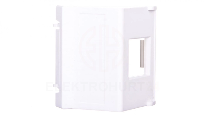 Simon Connect Płytka K45 gniazda teleinformatycznego pojedynczego RJ skośna czysta biel K080/9 RJ