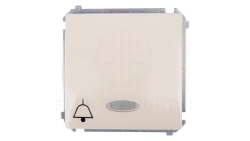 Simon Basic Przycisk /dzwonek/ z podświetleniem, szybkozłącza, beżowy BMD1L.01/12