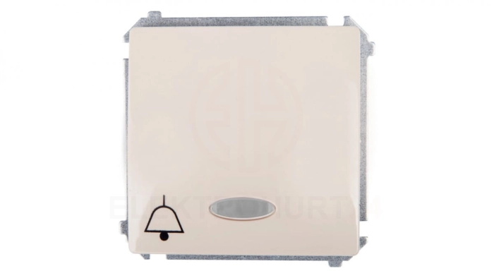 Simon Basic Przycisk /dzwonek/ z podświetleniem, szybkozłącza, beżowy BMD1L.01/12