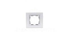 Simon 82 Ramka pojedyncza kamień srebro/ ramka pośrednia aluminium mat 82917-62