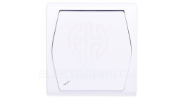 Hermes2 Łącznik schodowy biały IP44 ŁNT-2 1003-00