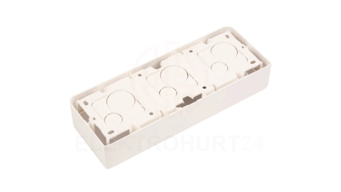 MOSAIC Puszka natynkowa pojedyncza pozioma /6-8modułów/ biała 080286