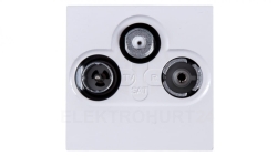 MOSAIC Gniazdo antenowe RTV/SAT gwiazda białe 078786