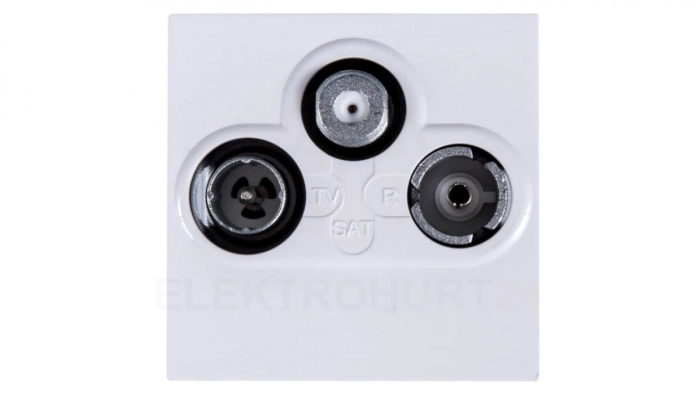 MOSAIC Gniazdo antenowe RTV/SAT gwiazda białe 078786