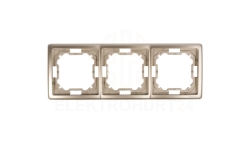 Simon Basic Standard Ramka potrójna uniwersalna satynowa BMR3/29
