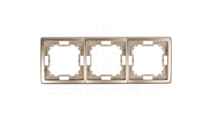 Simon Basic Standard Ramka potrójna uniwersalna satynowa BMR3/29