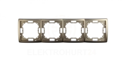 Simon Basic Standard Ramka poczwórna uniwersalna satynowa BMR4/29