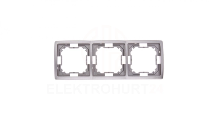 Simon Basic Standard Ramka potrójna uniwersalna stal inox BMR3/21