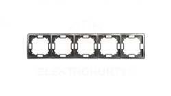 Simon Basic Standard Ramka pięciokrotna uniwersalna stal inox BMR5/21