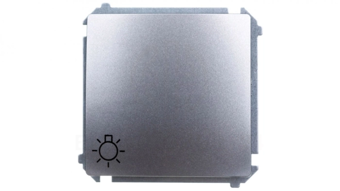 Simon Basic Przycisk /światło/, szybkozłącza, stal inox BMS1.01/21