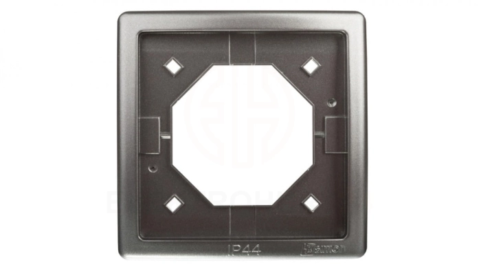 Simon Basic Standard Ramka bryzgoszczelna pojedyncza IP44 z uszczelką stal inox BMR1B/21