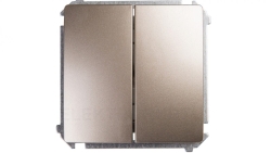 Simon Basic Łącznik schodowy podwójny satynowy BMW6/2.01/29