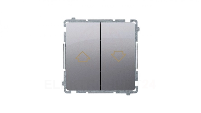 Simon Basic Przycisk żaluzjowy stal inox BMZ1.01/21