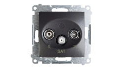 Simon 54 Gniazdo antenowe RD/TV/SAT końcowe antracyt DASK.01/48