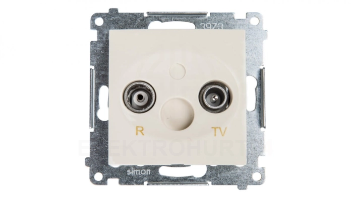 Simon 54 Gniazdo antenowe RD/TV końcowe separowane kremowe DAK.01/41